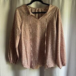 Leopard print blouse